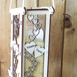 Personalized gift hanging bird feeder unique wood bird feeder outdoor decor garden bird feeders for the outdoors image 2