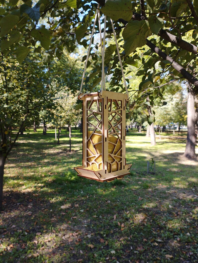 Hanging Bird Feeder. Unique Bird Feeder. Bird Feeder for the Outdoors