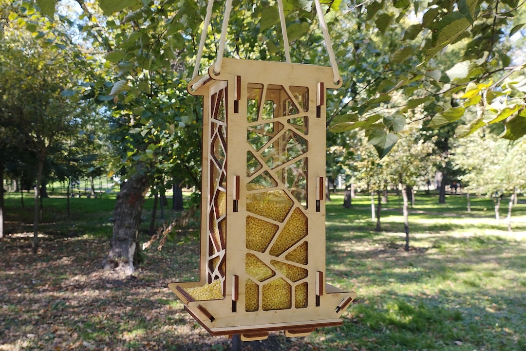 Hanging Bird Feeder. Unique Bird Feeder. Bird Feeder for the Outdoors