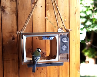 TV Shaped Bird Feeder: DIY Hanging Garden Decoration