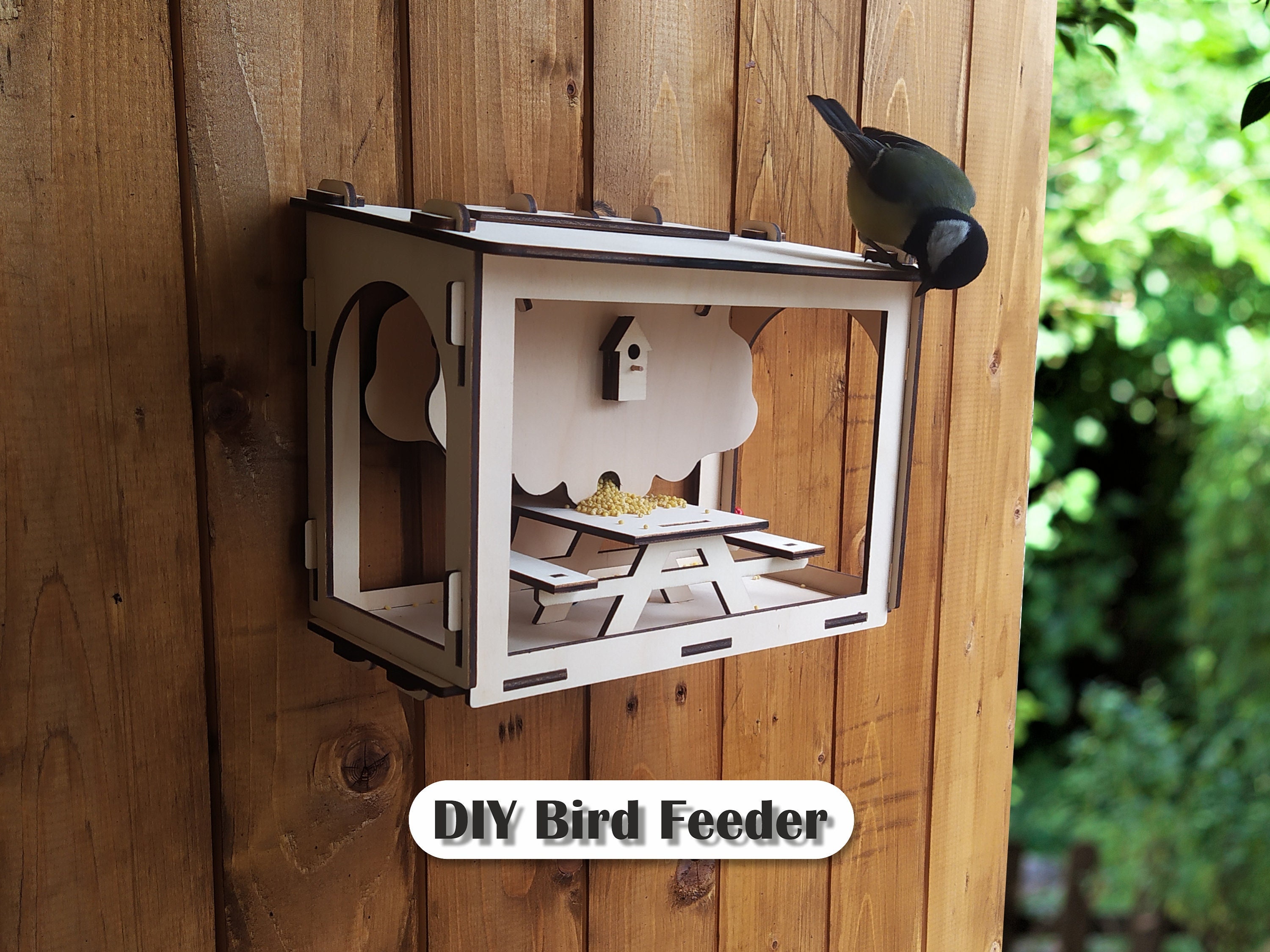 CM Mangeoire à oiseaux d'extérieur pour fenêtre - Kit pour voir