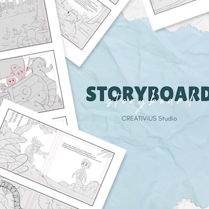 Storyboard de livre pour enfants personnalisé, illustrateur à louer, oeuvre d'art unique pour histoires d'enfants