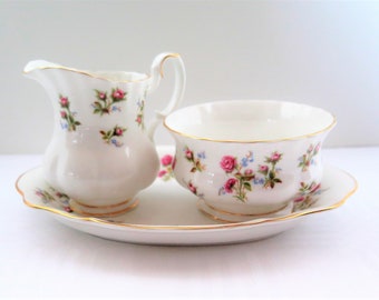Royal Albert - "Winsome" Cream and Open Sugar with Regal Tray Set