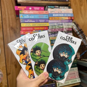 Podkładki samochodowe z motywem anime Akcesoria samochodowe, akcesoria samochodowe anime, japońskie akcesoria samochodowe, gadżety anime, podkładka ninja, myśliwy, smoki