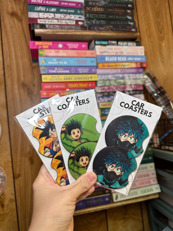 Anime Cartoon Car coasters Car accessories,anime Car Accessories, japanese car accessories, anime merch, ninja coaster, hunter, dragons