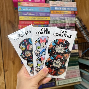 Fab 5 Car coasters, Car accessories, Cat Coasters Accessories, Mouse Car Coasters, magical car coasters, Magical, Friends Car coasters, Cats