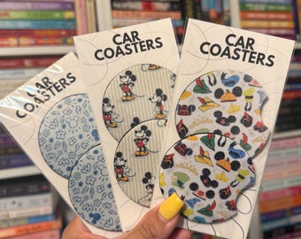 Castle Car coasters, Car accessories, Amusement Park Hats Accessories, Mouse Car Coasters, magical car coasters, Magical, character hats