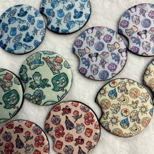 Colorful Car coasters, Car accessories, magical Car Accessories, princess car accessories, magical coasters, evil coasters, car gifts