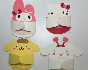 Valentines Candy Huggers, Süßigkeitenhalter, Valentinstag Papierhandwerk, Valentinstag Dekor, Katzen Dekor, Häschen Dekor, Kerzenständer,