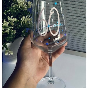 Special birthday | Wine glass | 18th - 21st - 30th - 40th - 50th - 60th - 70th - 80th - 90th all the big Milestone birthdays | Personalised