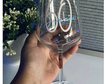 Special birthday | Wine glass | 18th - 21st - 30th - 40th - 50th - 60th - 70th - 80th - 90th all the big Milestone birthdays | Personalised