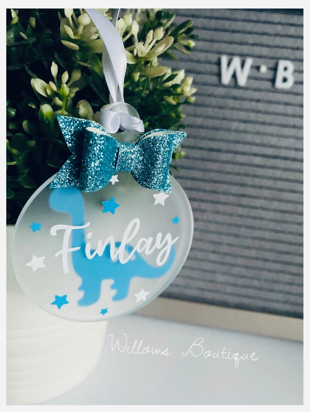 Dinosaur Tree Decorations Personalised Decorations Etsy