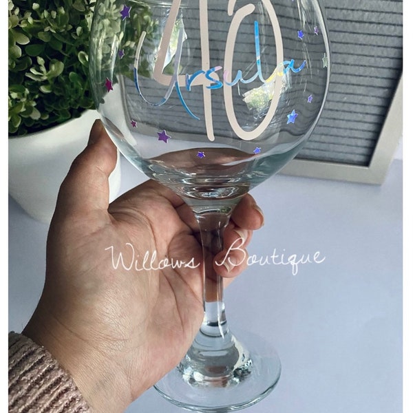 Special Birthday Gin Glass | Personalised Gin Glass | Special Birthday Gift | Gin Gift | Personalised Birthday Gin Glass