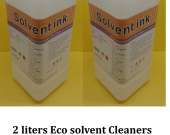 2 liters eco Solvent  cleaner solution for wide format printers Roland Mutoh Mimaki DX4 DX5 DX7 DX5 D11
