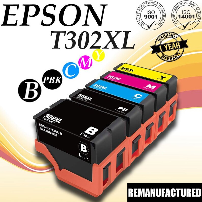 302XL cartridges Ink Cartridges For Epson XP6000 reman. Etsy