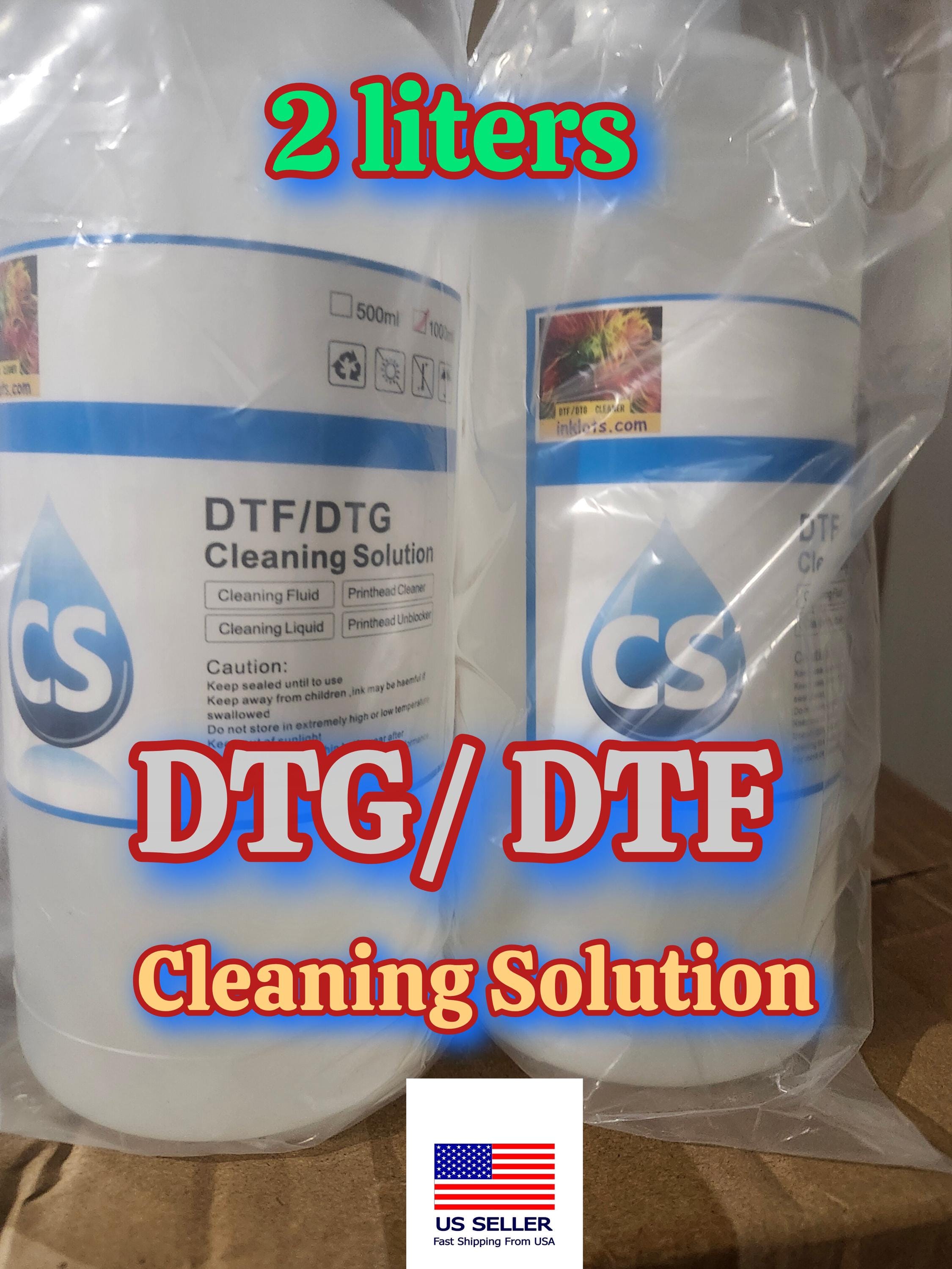 2 Liters DTG DTF Cleaning Solution Printhead Cleaner for Dtf / Dtg ...