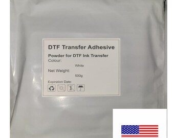 white DTF powder.. PET Film Adhesive 500 gram   white Powder  for dtf printing