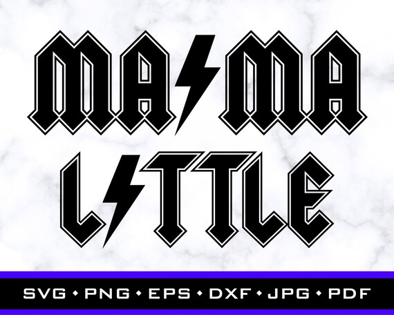 Mommy and Me Svg Bundle Mama Acdc Svg Baby Onesie Svg Mothers - Etsy