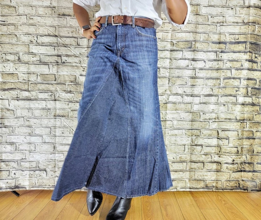 A line denim skirt queen 2025