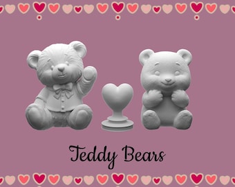 Miniature Teddy Bear – 1:12 Scale Toy for Dollhouse, Christmas, and Birthday Dioramas (Instant Download)