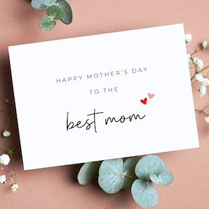carte de voeux | carte fête des mères | cartes pour maman | à la meilleure maman du monde | bonne fête des mères