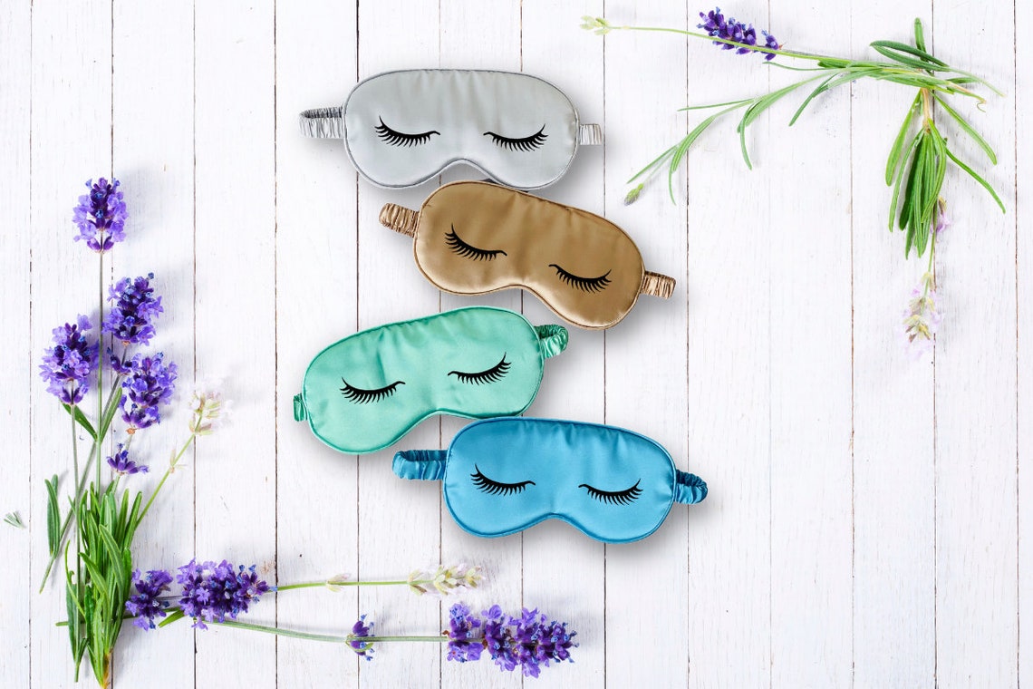 Gifts For Her Eyelash Eye Mask Sleep Eye Mask Custom Satin Etsy
