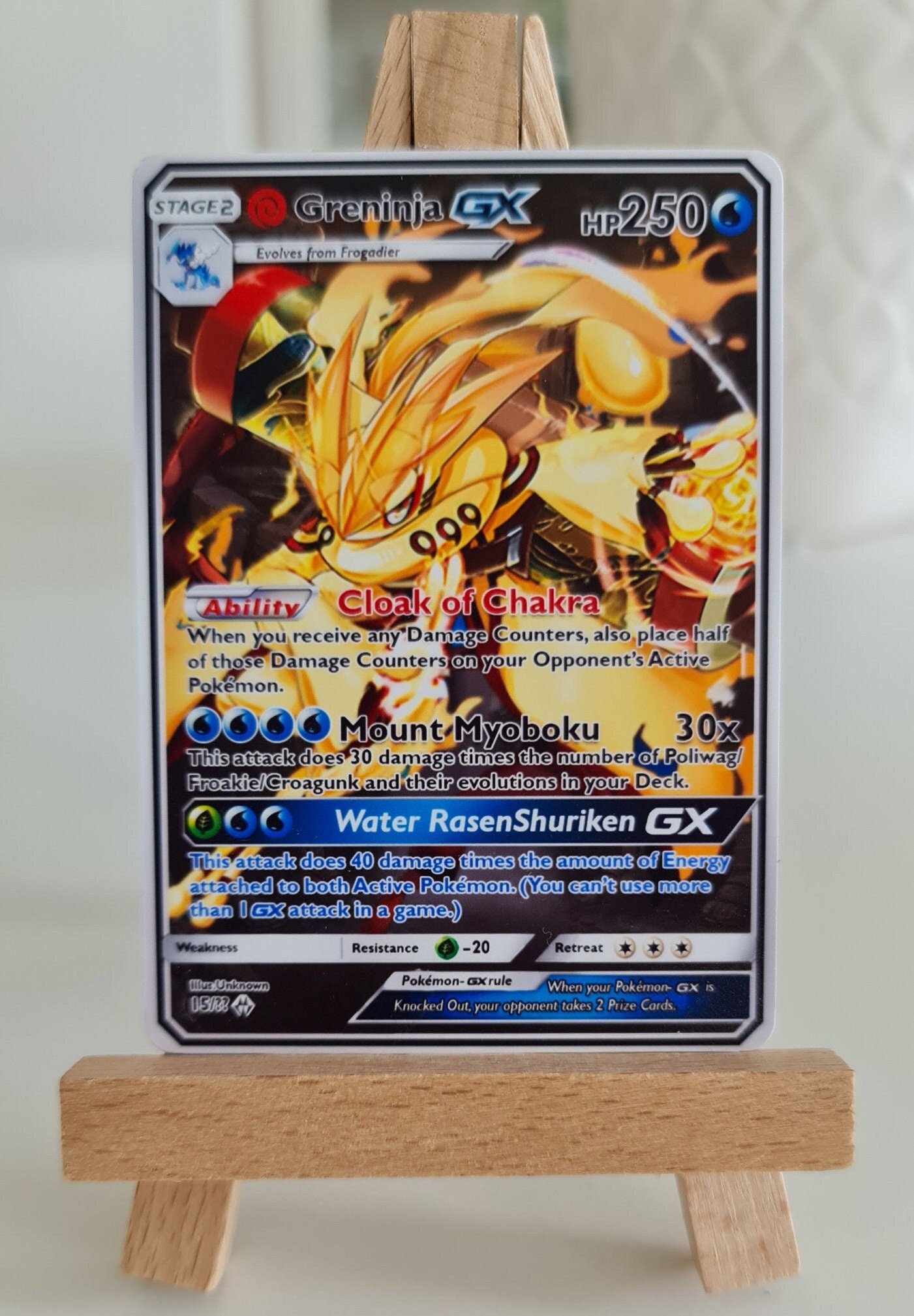 Greninja Kurama Kyuubi Mode GX Pokemon Card ORICA - Etsy