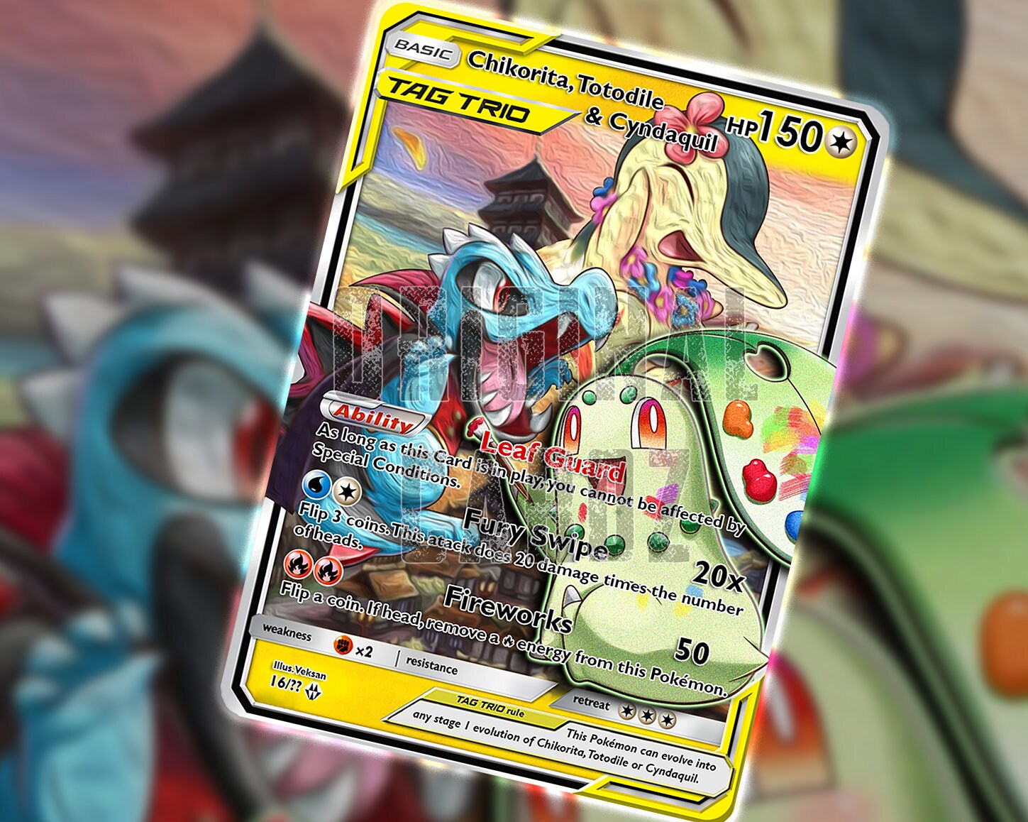 Jotho Starter Chikorita Totodile Cyndaquil Trio Pokemon Etsy