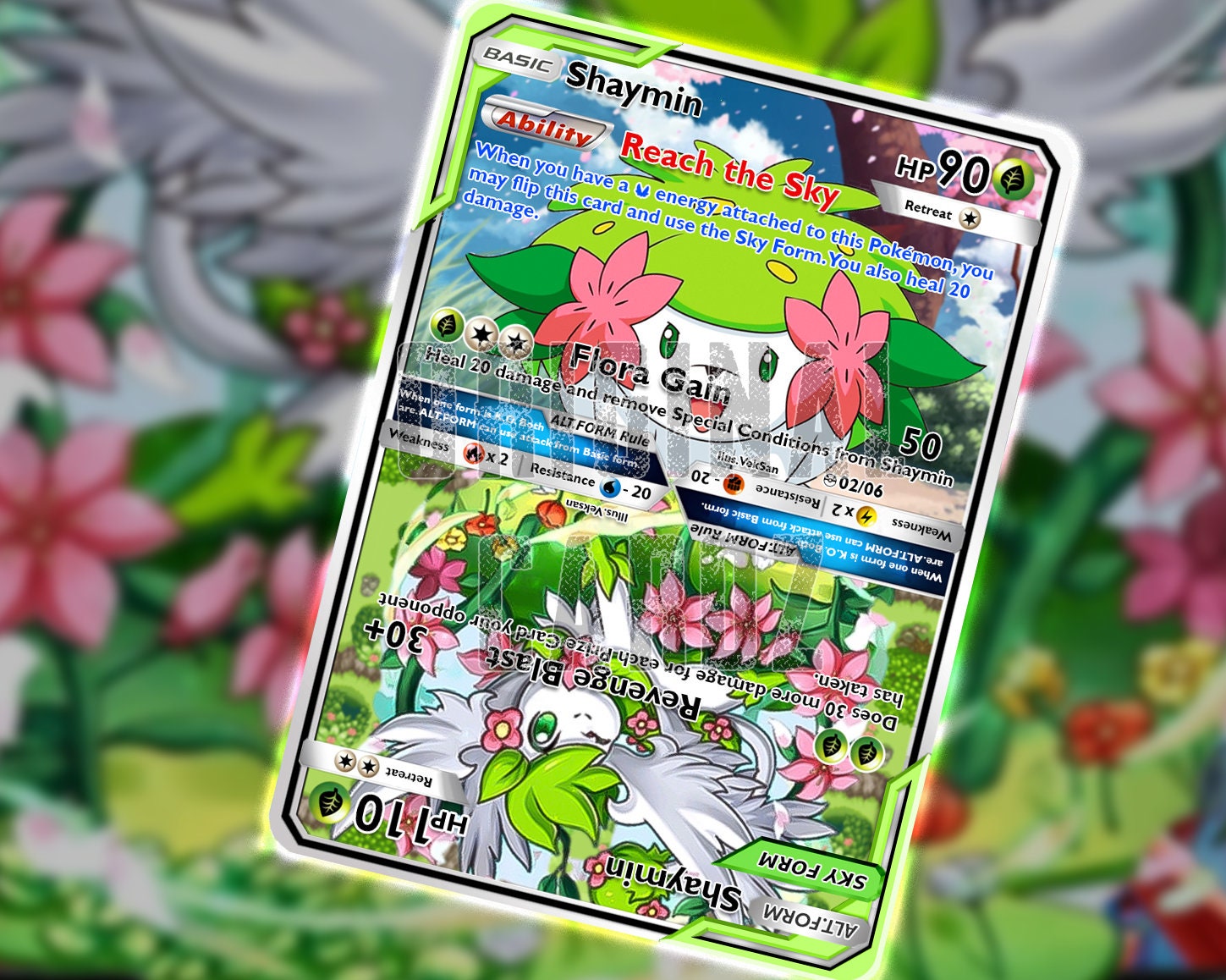 Pokemon Platinum Edition Holo Rare Card - Shaymin 15/127