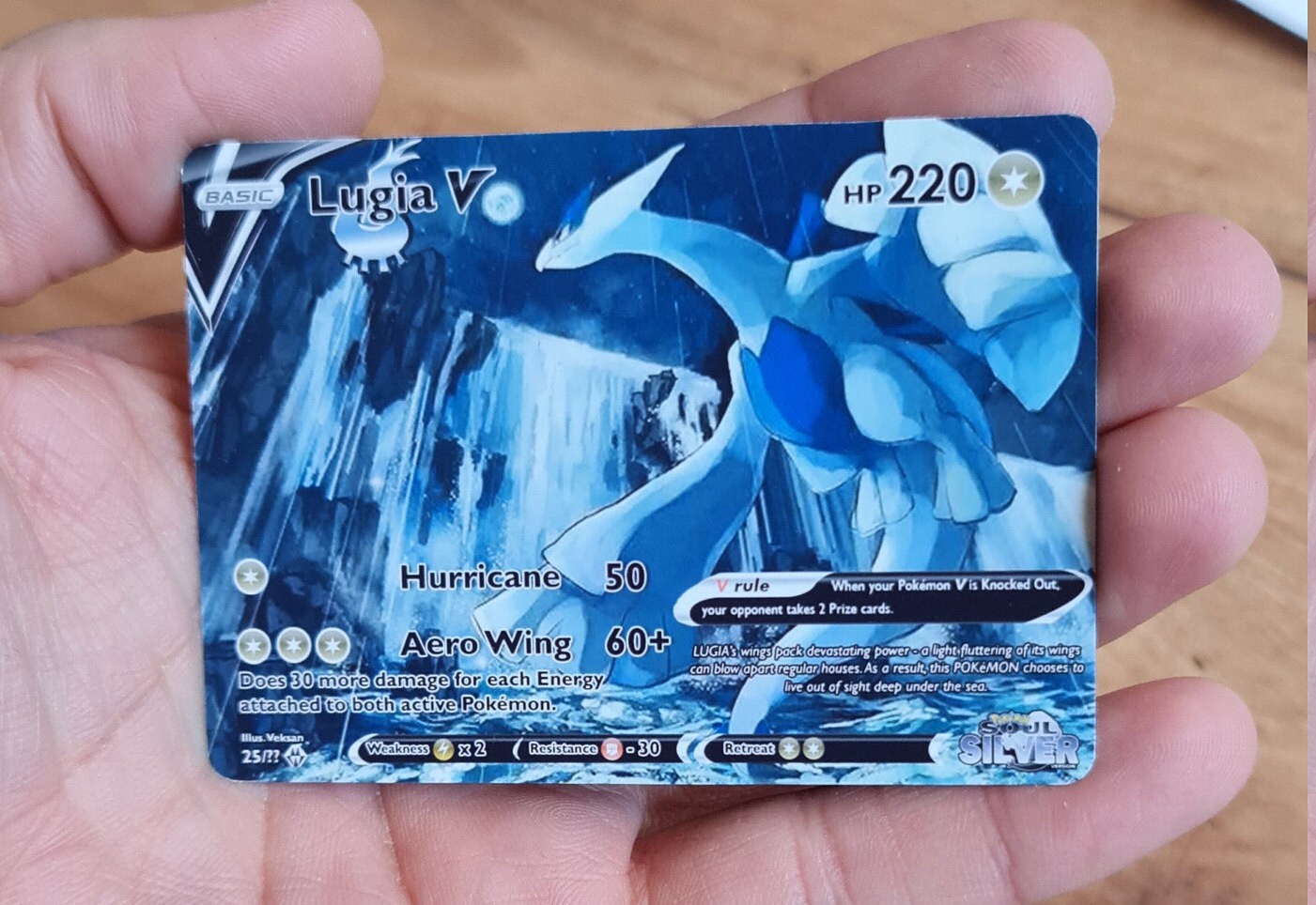 Lugia V Soulsilvercustom Pokemon Card Orica - Etsy