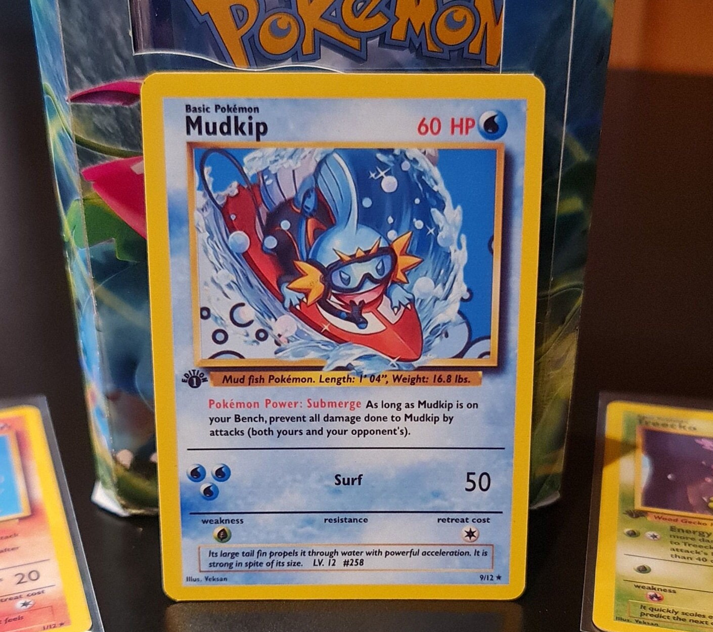 Mudkip Base Set Retro Style Custom Pokemon Card ORICA - Etsy Hong Kong