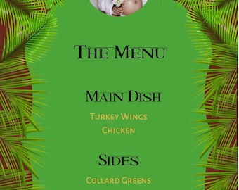 Jungle Theme Baby Shower Menus  | The Lion King Theme *Digital File* (Canva)