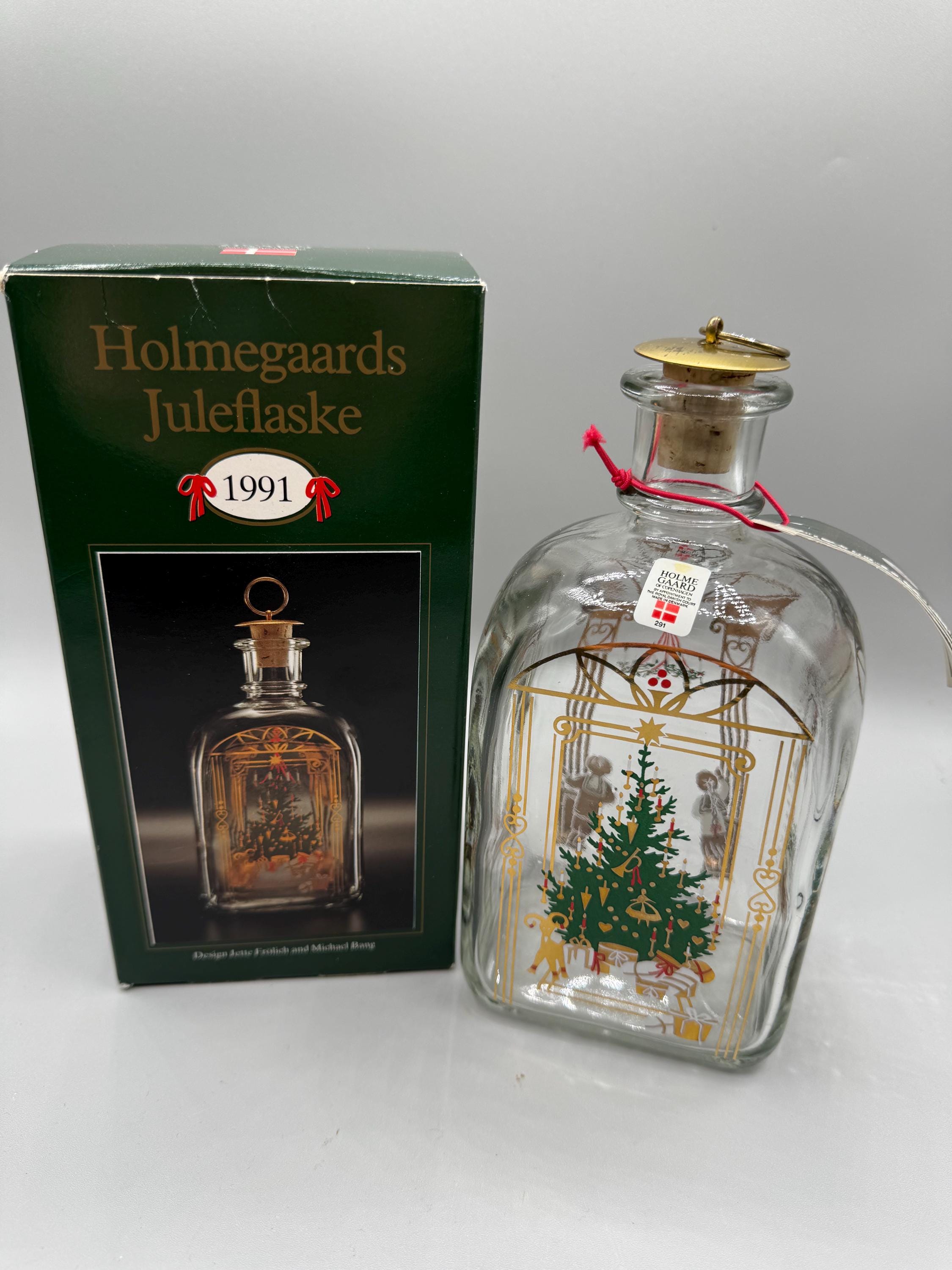 Vintage Holmegaard Bottle- Juleflaske / Christmas Bottle for 