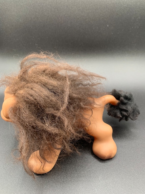 Vintage 1960's アニマルトロール　ライオン希少 Thomas Dam Troll Lion Animal Rare Patent Collectible Figur