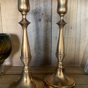 Set Ystad Metall - Swedish Brass Candleholder- Classic Style - Scandinavian design- Sweden vintage 1960s Home Vintage Lighting Gunnar Ander