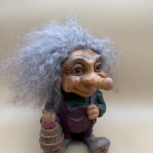 Large troll Traditional Allan Flink Souvenir Troll Sweden Scandinavian Home Decor Vintage Collectible Figurine Troll 2000s