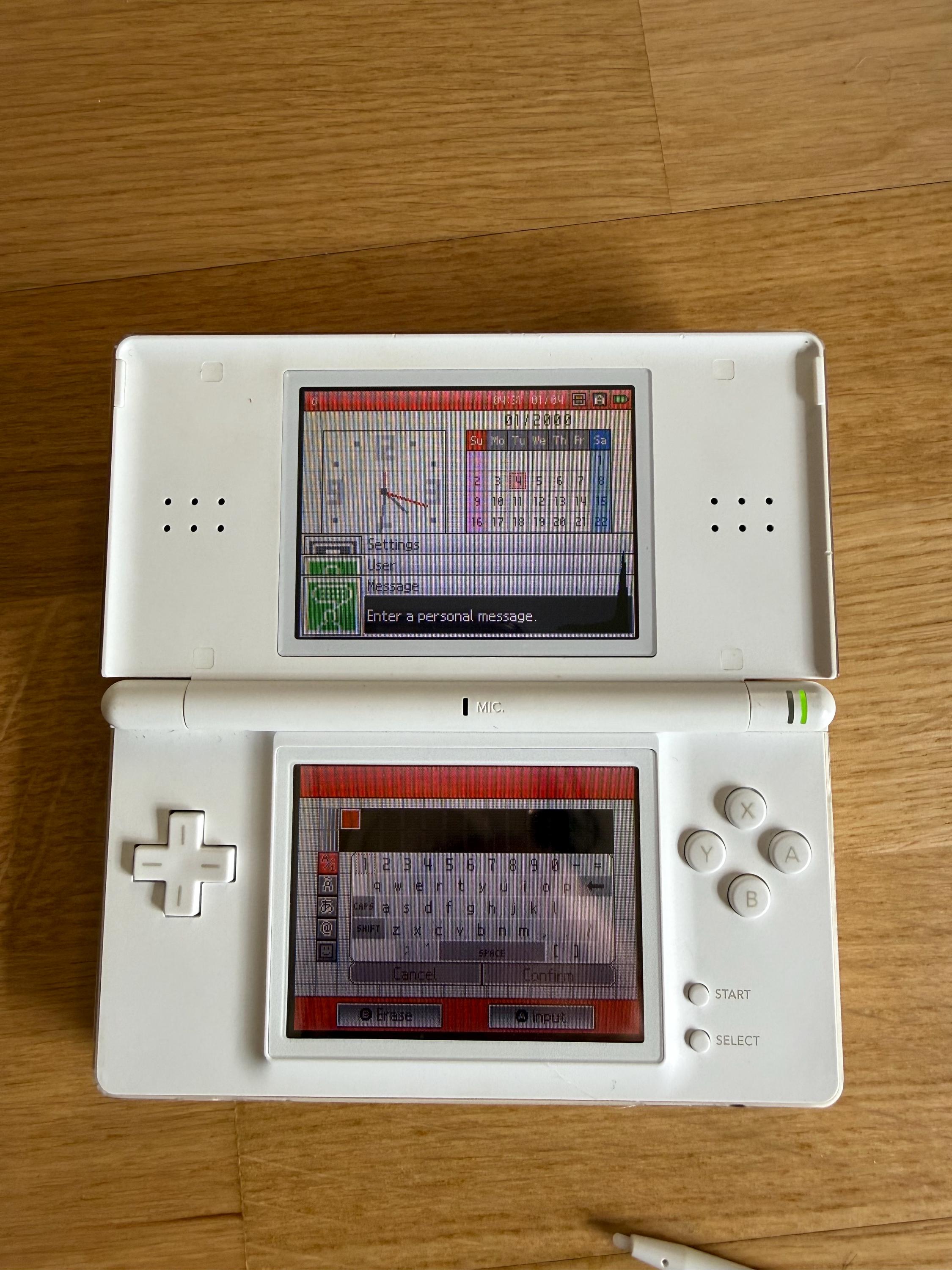 Vintage Nintendo DS Lite White DS Lite /gameboy Game Console Plays