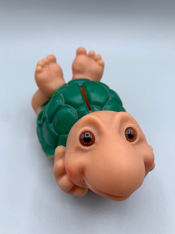 Vintage Rare Thomas Dam Troll Turtle Piggy Bank Thomas Dam Animal 