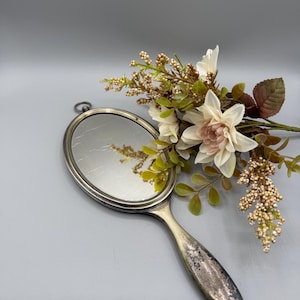 Antique silver plated hand mirror - Etsy 日本