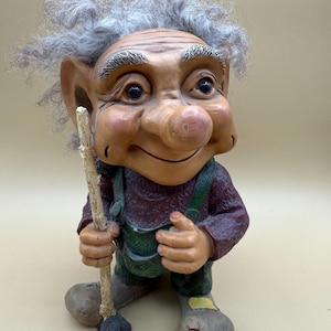 Large troll Traditional Allan Flink Souvenir Troll Sweden Scandinavian Home Decor Vintage Collectible Figurine Troll 2000s