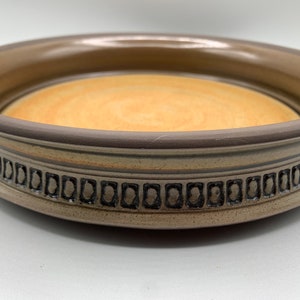 Alingsås Alingsas Keramik, Sweden Ulla Winblad - Vintage large ceramic bowl plate Orange Glaze Platter Vintage 1960’s Scandinavian Pottery