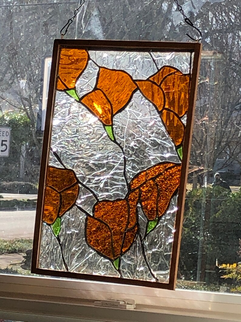 Tiffany Style Stained Glass Window Hanging Etsy