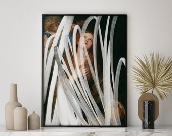 Abstract Renaissance Art Print, Graffiti Urban Art, Eclectic Home Decor