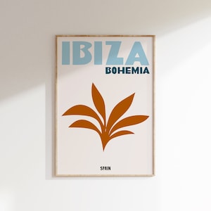 Ibiza Bohemia Poster Neutral Tones, Abstract Art, Ibiza Bohemia Art Print, Ibiza Print, Pink Art, Ibiza Bohemia, Boho Art, Neutral Art