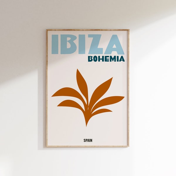 Toni neutri del poster Ibiza Bohemia, arte astratta, stampa artistica Ibiza Bohemia, stampa Ibiza, arte rosa, Ibiza Bohemia, arte Boho, arte neutra