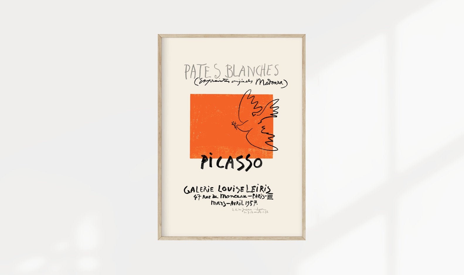 Picasso Pates Blanches Poster Abstract Picasso Art Print photo
