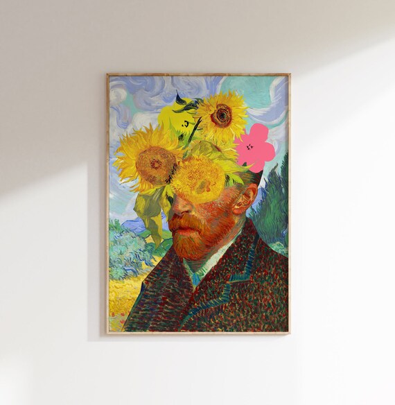 Set Di Costruzione Girasoli Van Gogh Con Luci Led A Sensore - 1166 Pezzi Fiori Botanici Da Parete O Da Tavolo - Regalo Creativo Per Adulti