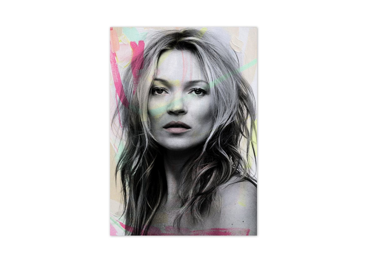 Pop Art Kate Moss Art Print Etsy UK