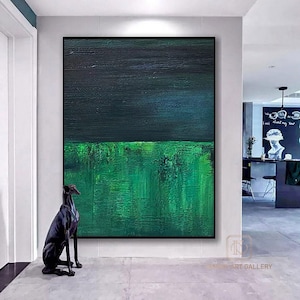 Large Green Abstract Painting Green Art Modern Abstract Painting Contemporary Painting Original Abstract Art Home decoration Minimalist Art