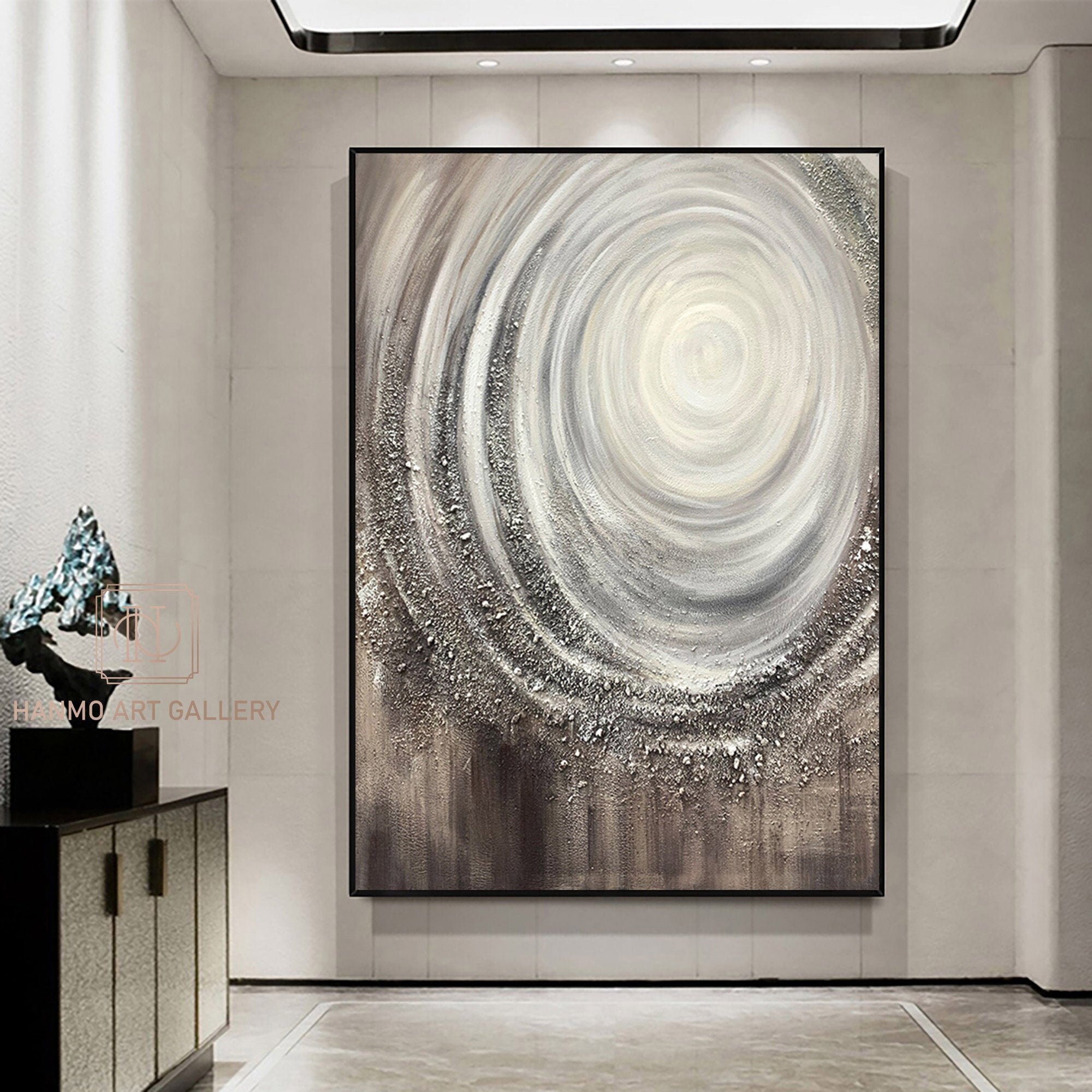 Brown Abstract Painting Large Abstract Paintings 3dtexture - Etsy